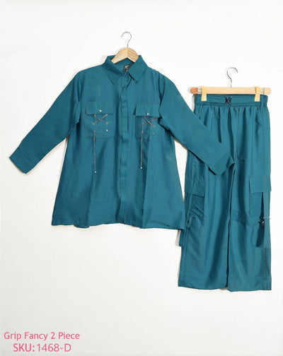 Grip printed 2 piece shirt and trouser