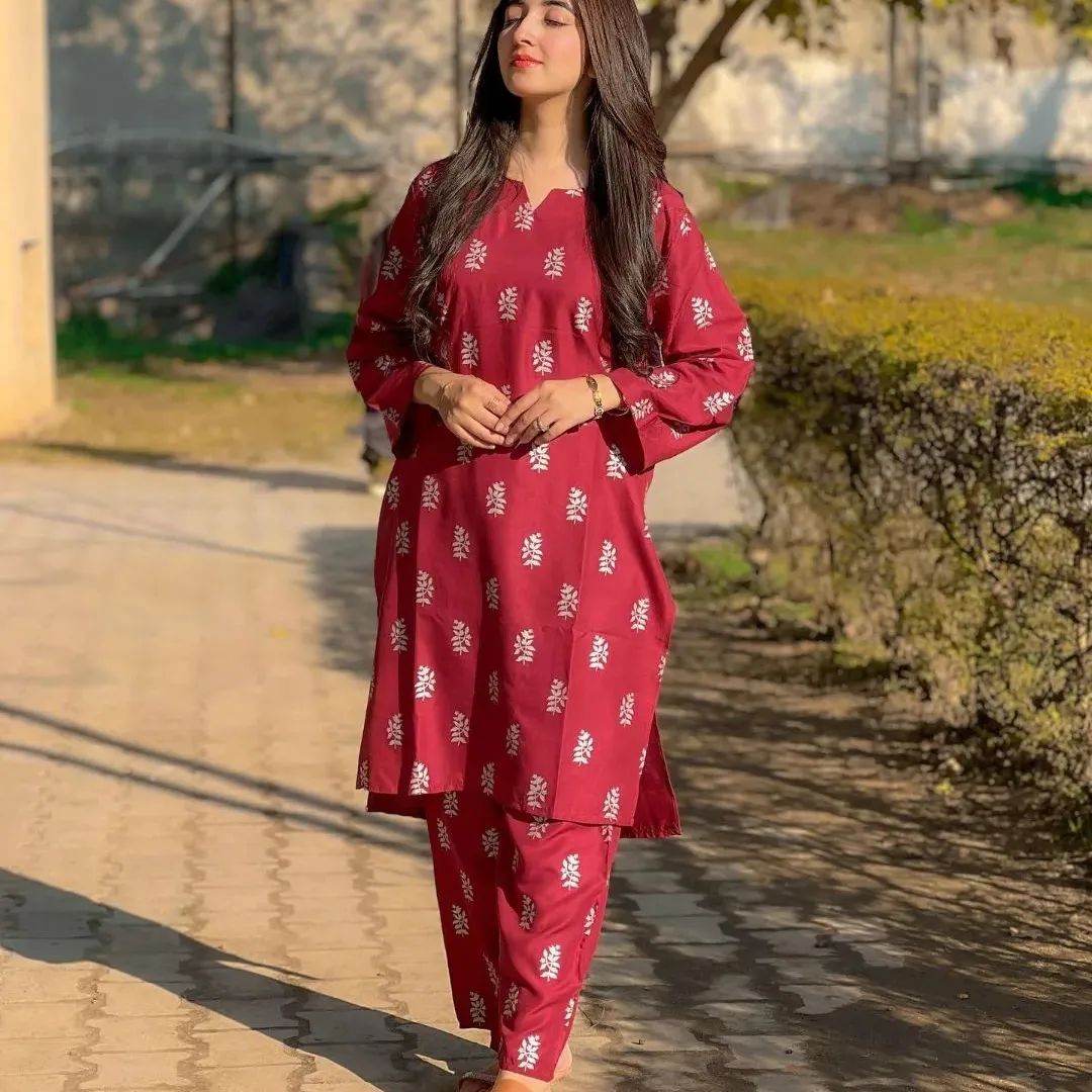 Block printed 2pcs
