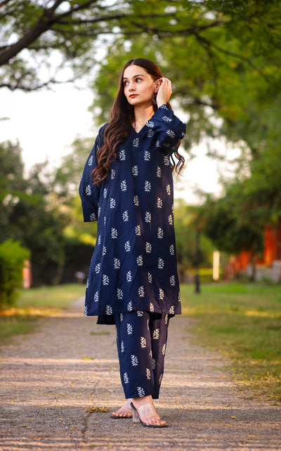 Block printed 2pcs