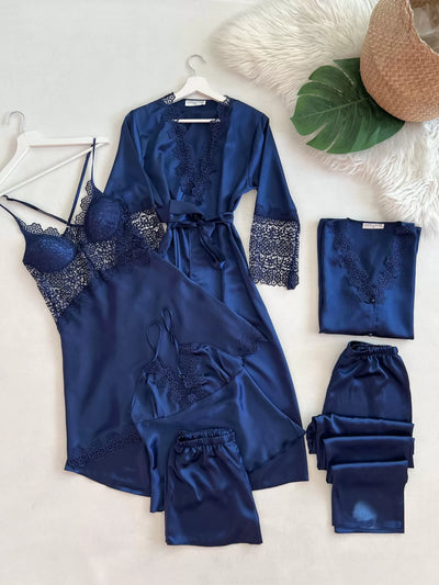 6Pc Nightdress Set for Women - Dreamy Comfort!